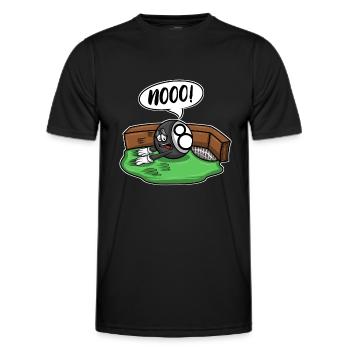Billardspieler Scratch Schwarz Billard 8 - Männer Funktions-T-Shirt - Schwarz - Vorne - AI Model Male 178 dark (178cm)