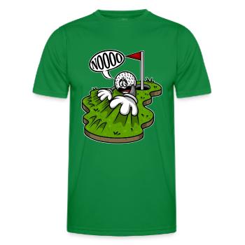 Golfspieler Scratching Golf no Golf Court - Männer Funktions-T-Shirt - Kelly Green - Vorne - AI Model Male 178 dark (178cm)