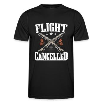 Shooting Flug abgebrochen Clay Skeet Shooting - Männer Funktions-T-Shirt - Schwarz - Vorne - AI Model Male 178 dark (178cm)