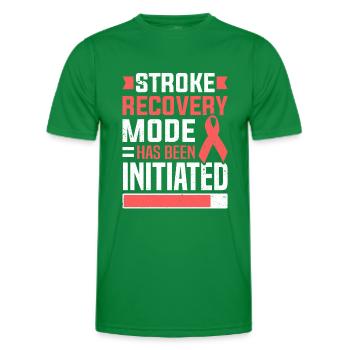 Schlaganfall-Wiederherstellungsmodus initiiert Schlaganfall-Überlebender - Männer Funktions-T-Shirt - Kelly Green - Vorne - AI Model Male 178 dark (178cm)