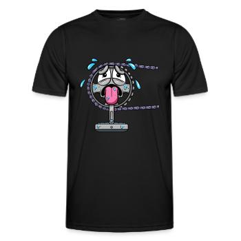 Cyclists Cycling Bicycle Sprocket Bicycle - Men's Functional T-Shirt - black - Front - AI Model Male 178 dark (178cm)