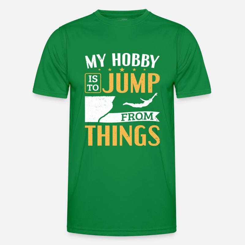 Mon passe-temps est de sauter des choses Cliff Jumping T-shirt sport Homme