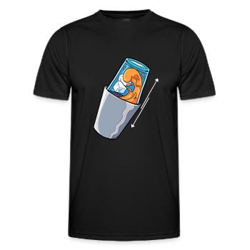 Barman Mix Barman - T-shirt sport Homme - noir - Devant - AI Model Male 178 dark (178cm)