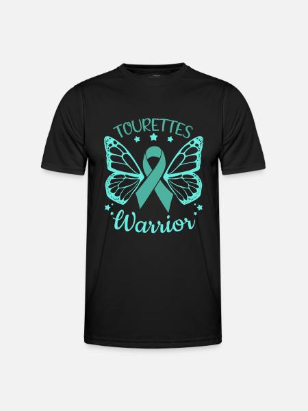 Tourettes Warrior Tourette Syndrome - Men's Functional T-Shirt - black