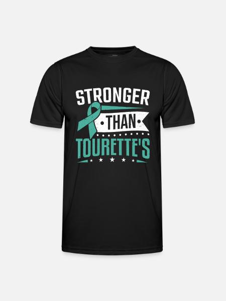 Tourette Syndrome Stronger Than Tourettes - Men's Functional T-Shirt - black