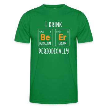 Chimie Science Physique Recherche Nerd Humour - T-shirt sport Homme - vert - Devant - AI Model Male 178 dark (178cm)