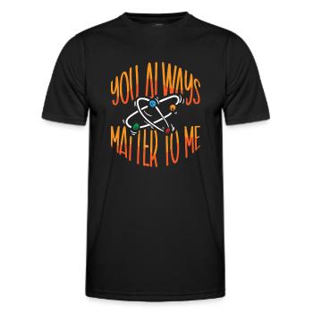 Chimie Science Physique Recherche Nerd Humour - T-shirt sport Homme - noir - Devant - AI Model Male 178 dark (178cm)