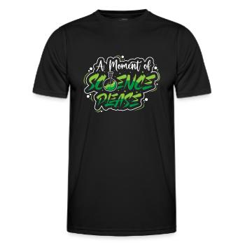 Chimie Science Physique Recherche Nerd Humour - T-shirt sport Homme - noir - Devant - AI Model Male 178 dark (178cm)