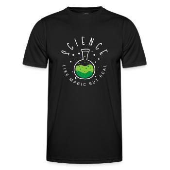 Chimie Science Physique Recherche Nerd Humour - T-shirt sport Homme - noir - Devant - AI Model Male 178 dark (178cm)