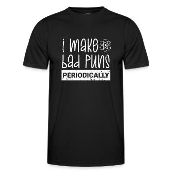 Chimie Science Physique Recherche - T-shirt sport Homme - noir - Devant - AI Model Male 178 dark (178cm)
