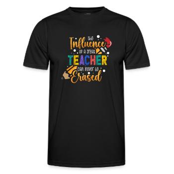 Les enseignants présentent le cours de formation des enseignants école d’enseignants - T-shirt sport Homme - noir - Devant - AI Model Male 178 dark (178cm)