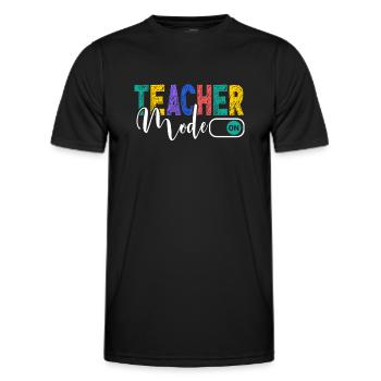 Les enseignants présentent le cours de formation des enseignants école d’enseignants - T-shirt sport Homme - noir - Devant - AI Model Male 178 dark (178cm)