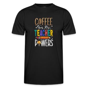 Les enseignants présentent le cours de formation des enseignants école d’enseignants - T-shirt sport Homme - noir - Devant - AI Model Male 178 dark (178cm)