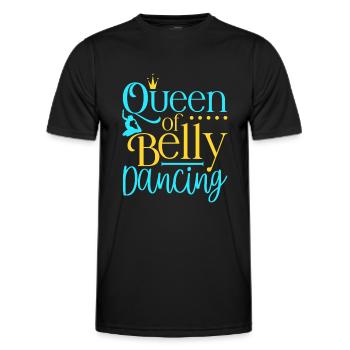 Danseuse du ventre Reine de la danse du ventre - T-shirt sport Homme - noir - Devant - AI Model Male 178 dark (178cm)