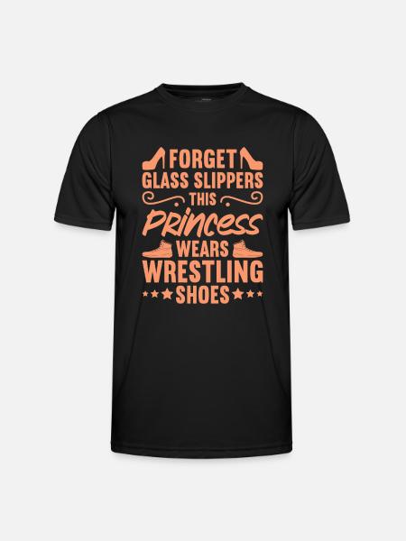 Princess Wears Wrestling Shoes Wrestler Women Gift - Men's Functional T-Shirt - black