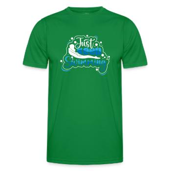 Schwimmer Präsent Wassersport Schwimmen Tauchen - Männer Funktions-T-Shirt - Kelly Green - Vorne - AI Model Male 178 dark (178cm)