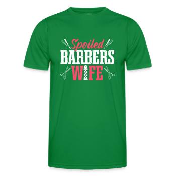 Barbershop Friseur Verwöhnte Barbier Frau - Männer Funktions-T-Shirt - Kelly Green - Vorne - AI Model Male 178 dark (178cm)