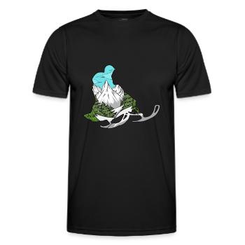 Motorschlitten Schneemobil Wintersport Schneemobiler - Männer Funktions-T-Shirt - Schwarz - Vorne - AI Model Male 178 dark (178cm)