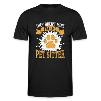 Tiersitter Sie sind nicht mein Tier sitzen - Männer Funktions-T-Shirt - Schwarz - Vorne - AI Model Male 178 dark (178cm)