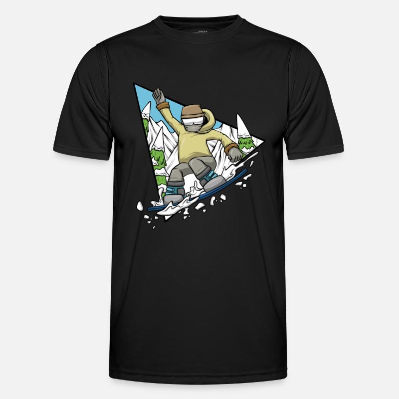 Snowboarder Wintersport Snowboarden Männer Funktions-T-Shirt