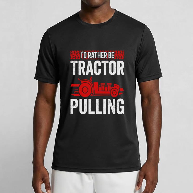 Truck Pulling I'd Rather Be Tractor Pulling Men's Functional T-Shirt