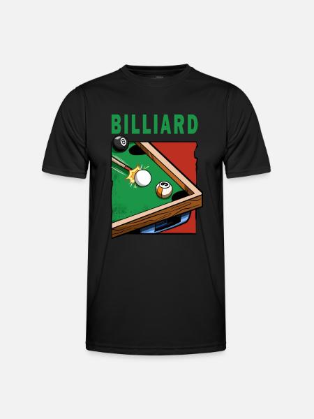 Billiard Billiard Table Billiard Player - Men's Functional T-Shirt - black