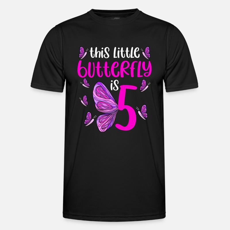 Fête d’anniversaire papillon 5ème anniversaire papillon T-shirt sport Homme