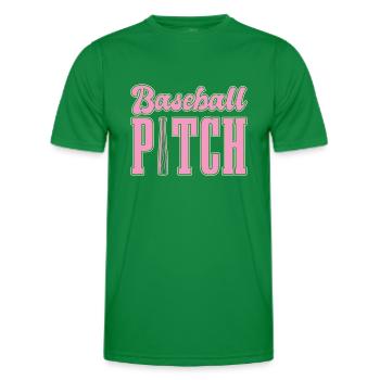 Baseball Mom Pitch Softball Mom - Männer Funktions-T-Shirt - Kelly Green - Vorne - AI Model Male 178 dark (178cm)