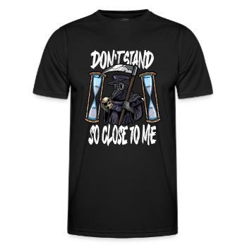 Peste Docteur Tenue Peste Docteur Masque Médicaments - T-shirt sport Homme - noir - Devant - AI Model Male 178 dark (178cm)