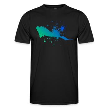 Scuba Diver Scuba Diving Diver Scuba Diver - T-shirt sport Homme - noir - Devant - AI Model Male 178 dark (178cm)