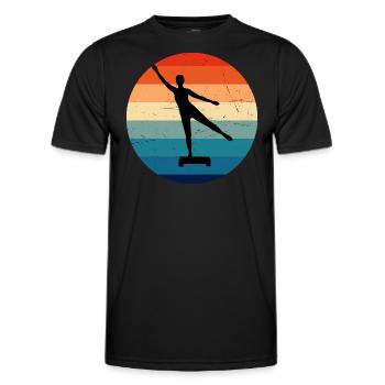 Entraînement physique Aérobic Entraînement en force Aérobic - T-shirt sport Homme - noir - Devant - AI Model Male 178 dark (178cm)