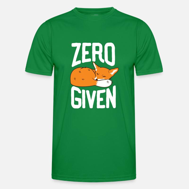 Zero Fox Given Funny T-Shirt Gift Fox Men's Functional T-Shirt