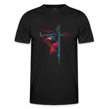 Pole Dance sexy danseur cadeau - T-shirt sport Homme - noir - Devant - AI Model Male 178 dark (178cm)
