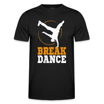 Breakdance hip hop appui renversé bboying - T-shirt sport Homme - noir - Devant - AI Model Male 178 dark (178cm)