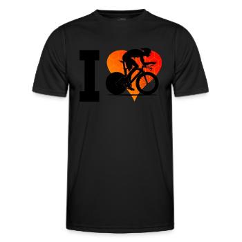 Vélo de route Vélo de route Vélo de route Vélo de route pour femmes - T-shirt sport Homme - noir - Devant - AI Model Male 178 dark (178cm)