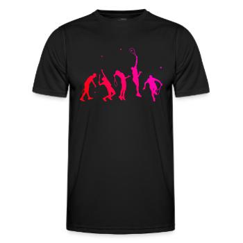Tennis spielen Tennisspielen Tennisspieler - Männer Funktions-T-Shirt - Schwarz - Vorne - AI Model Male 178 dark (178cm)