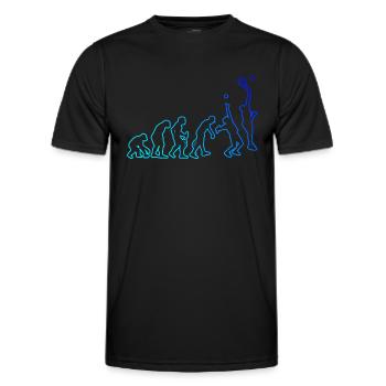 Paddle Racket Paddle Court Paddle Tennis Racket - Men's Functional T-Shirt - black - Front - AI Model Male 178 dark (178cm)