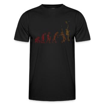 Paddle Court Paddle Tennis Women Paddle Tennis - Men's Functional T-Shirt - black - Front - AI Model Male 178 dark (178cm)