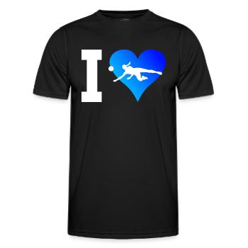 Volley-ball volley-ball volley-ball - T-shirt sport Homme - noir - Devant - AI Model Male 178 dark (178cm)