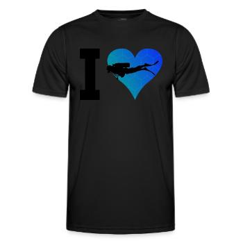 Hommes Scuba Diver Diver Scuba Divers - T-shirt sport Homme - noir - Devant - AI Model Male 178 dark (178cm)
