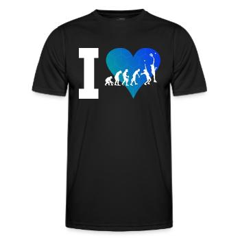 Paddle Court Paddeltennis Paddle Paddle Tennis - Men's Functional T-Shirt - black - Front - AI Model Male 178 dark (178cm)