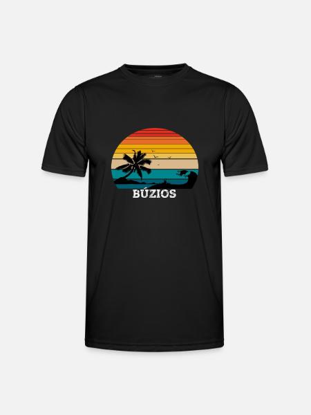 Buzios Rio de Janeiro Beach - Men's Functional T-Shirt - black