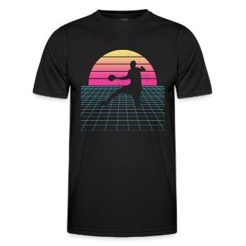 Handball Women Handball Handball Handball - Men's Functional T-Shirt - black - Front - AI Model Male 178 dark (178cm)