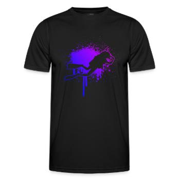Scuba Diver Scuba Tauchen Herren Diver - Männer Funktions-T-Shirt - Schwarz - Vorne - AI Model Male 178 dark (178cm)