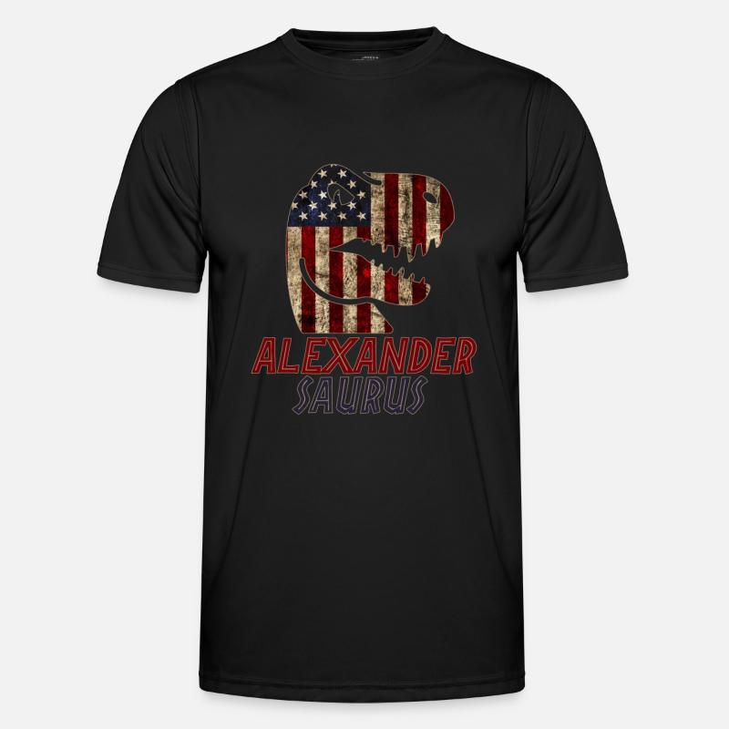 Patriotique Alexander Dinosaur Alexandersaurus T-shirt sport Homme