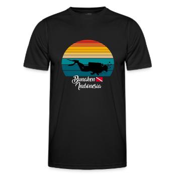 Bunaken Indonesia Diving - Männer Funktions-T-Shirt - Schwarz - Vorne - AI Model Male 178 dark (178cm)