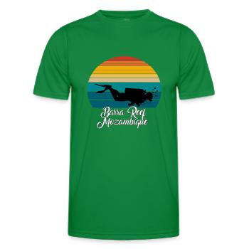 Barra Reef Mozambique Plongée - T-shirt sport Homme - vert - Devant - AI Model Male 178 dark (178cm)