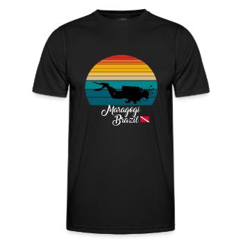 Maragogi Brazil Diving - Männer Funktions-T-Shirt - Schwarz - Vorne - AI Model Male 178 dark (178cm)