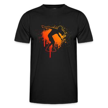 Patins à roulettes Patin à roulettes Patin à roulettes - T-shirt sport Homme - noir - Devant - AI Model Male 178 dark (178cm)