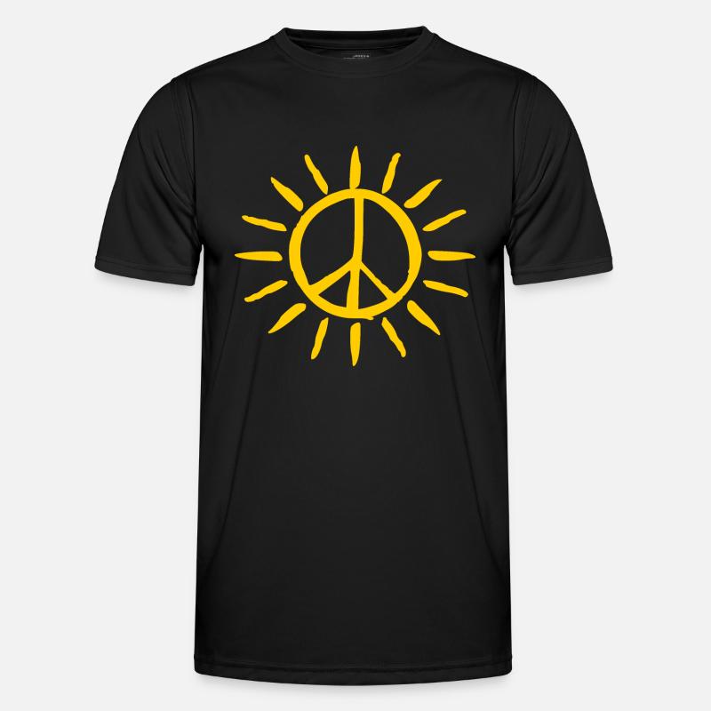 Peacezeichen Männer Funktions-T-Shirt